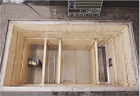 グリストラップ清掃後の作業風景