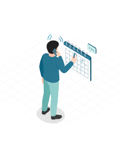 現地確認の日程調整